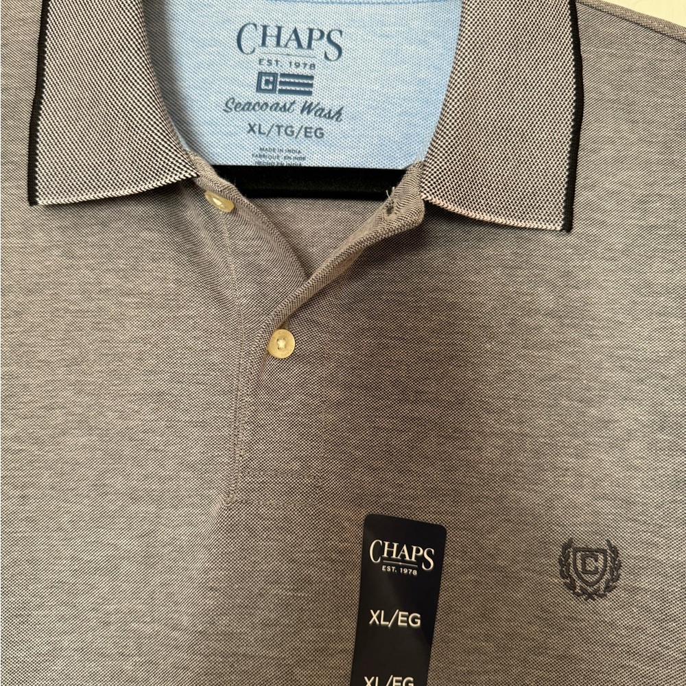 Chaps Classic Gray Polo Shirt for Men